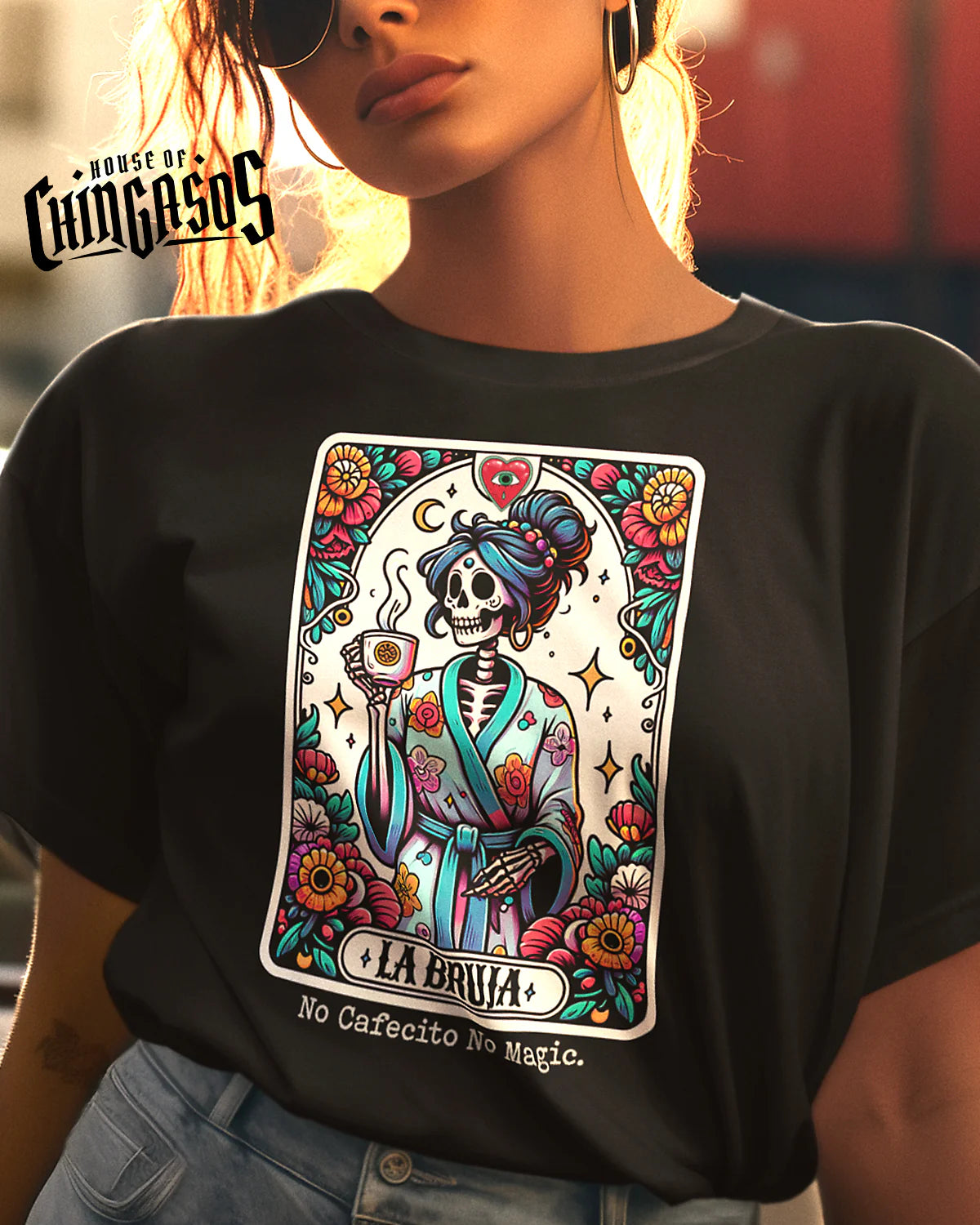 No Cafecito No Magic Bruja T-Shirt